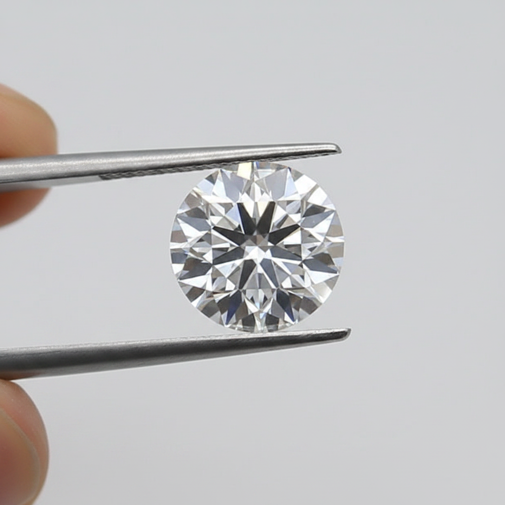 1,50 karaat ronde lab-gegroeide diamant, VS1/D