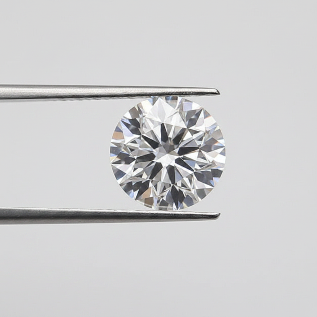 1,50 karaat ronde lab-gegroeide diamant, VS1/D
