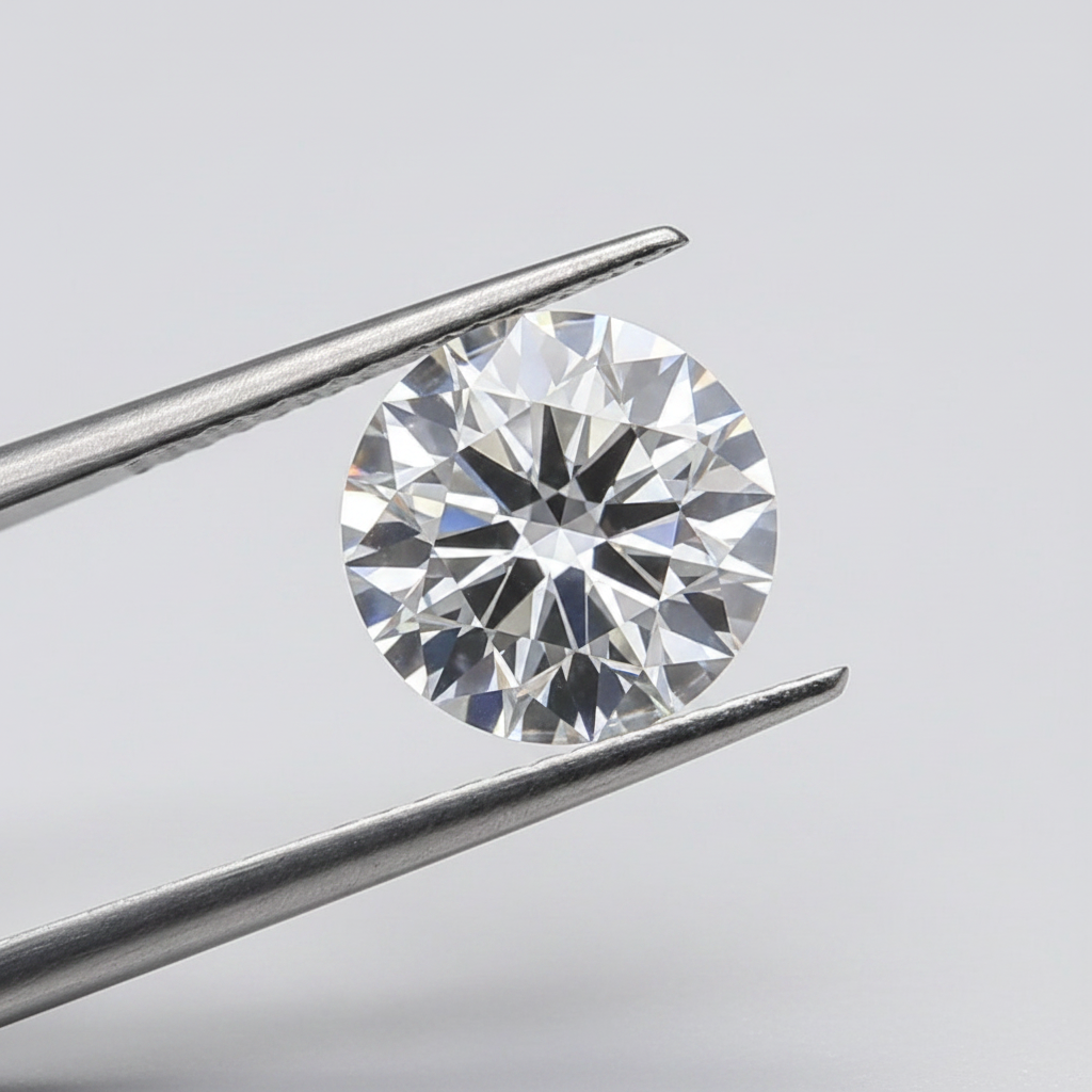 1,50 karaat ronde lab-gegroeide diamant, VS1/D