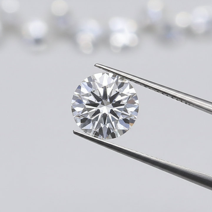 1,50 karaat ronde lab-gegroeide diamant, VS1/D