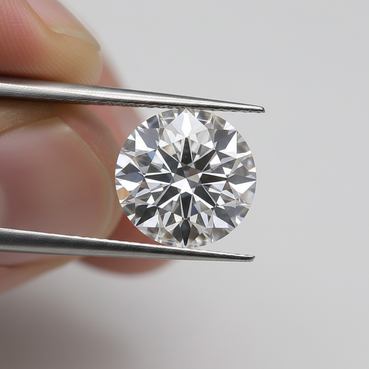 1,50 karaat ronde lab-gegroeide diamant, VS1/D