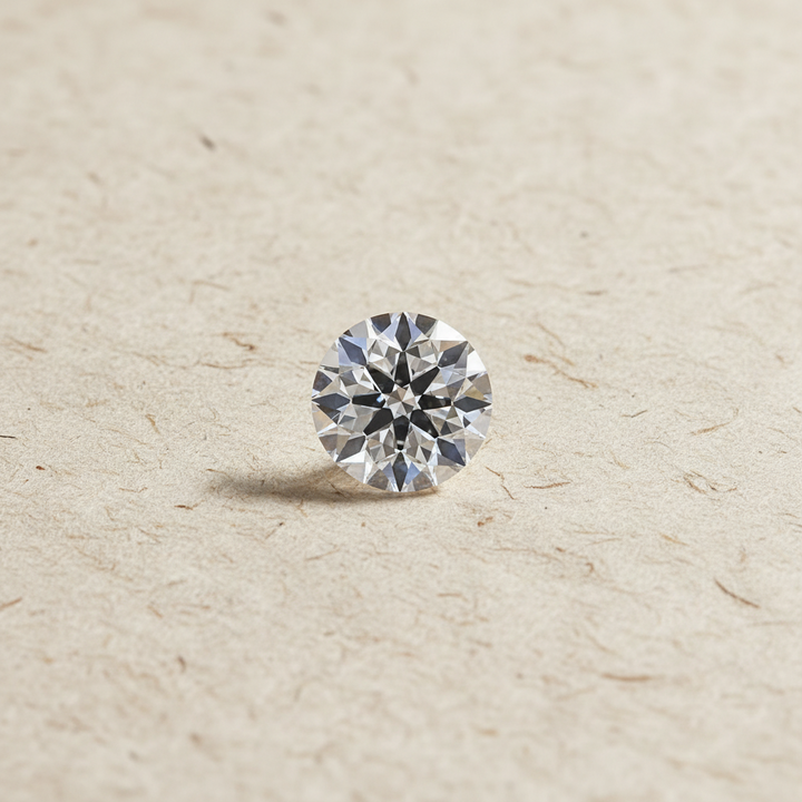 Diamante coltivato in laboratorio rotondo da 1,50 carati, VS1/D