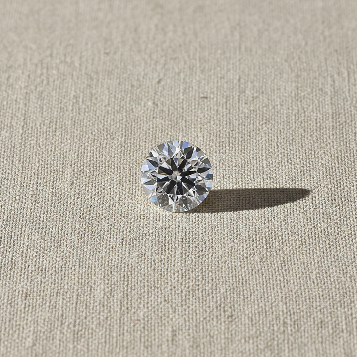1,50 karaat ronde lab-gegroeide diamant, VS1/D