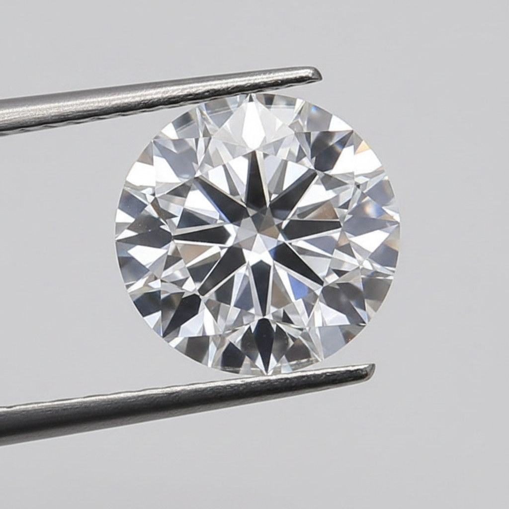 1,50 karaat ronde lab-gegroeide diamant, VS1/D