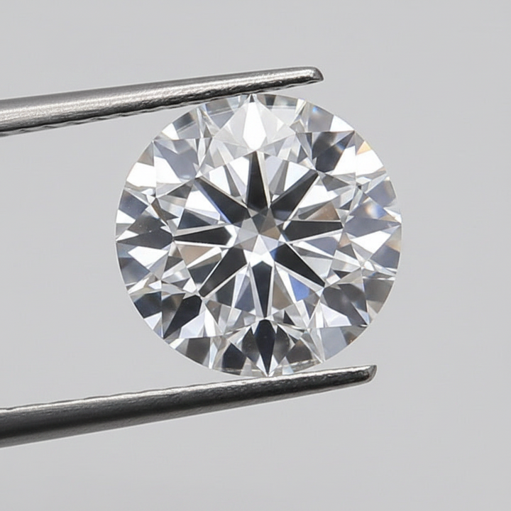 1,50 karaat ronde lab-gegroeide diamant, VS1/D