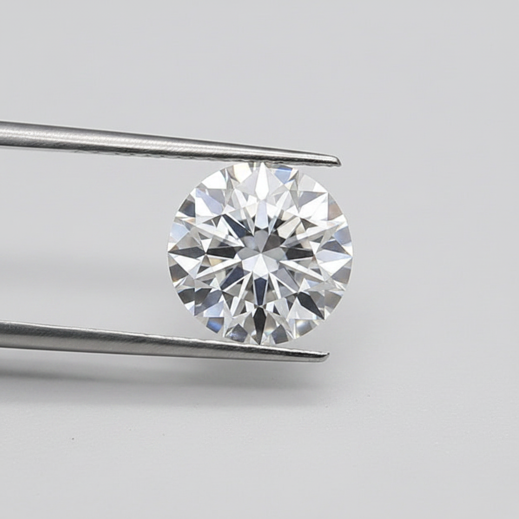 1,50 karaat ronde lab-gegroeide diamant, VS1/D