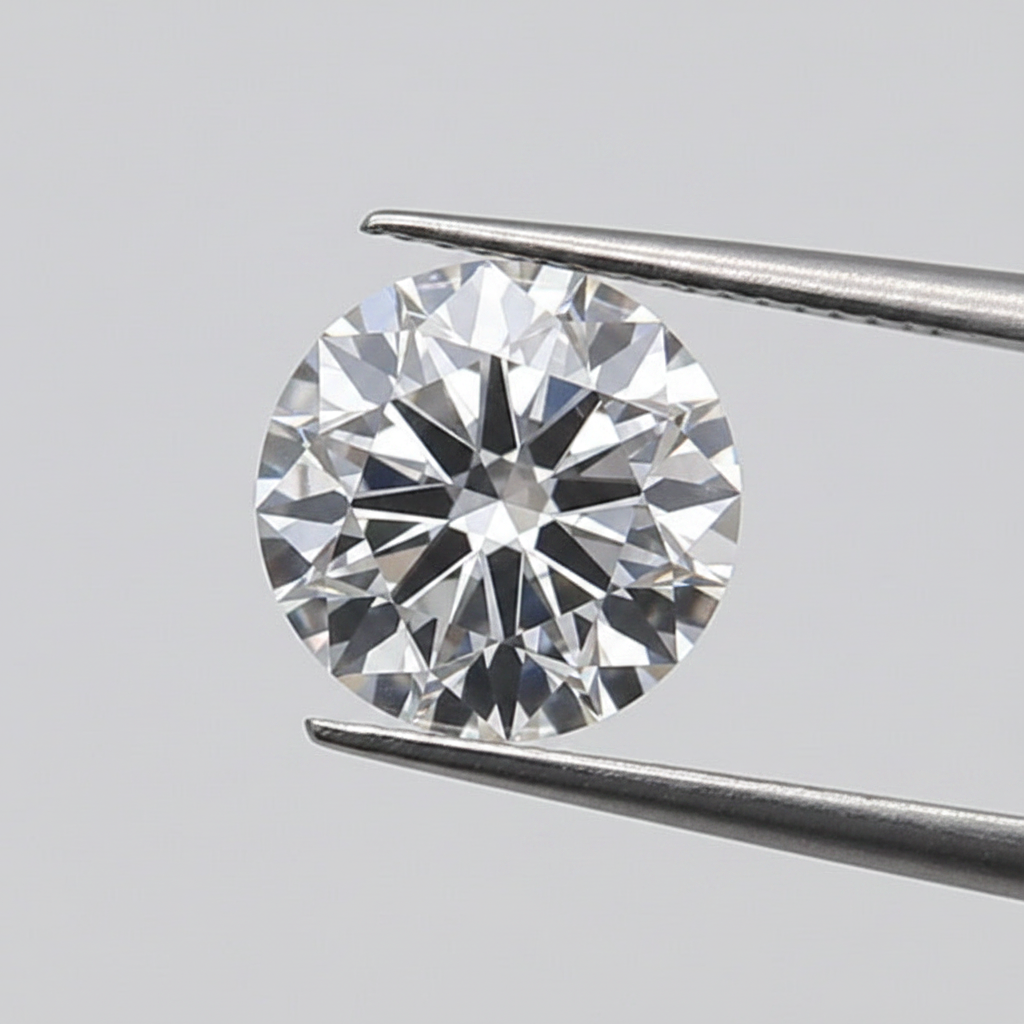 1,50 karaat ronde lab-gegroeide diamant, VS1/D