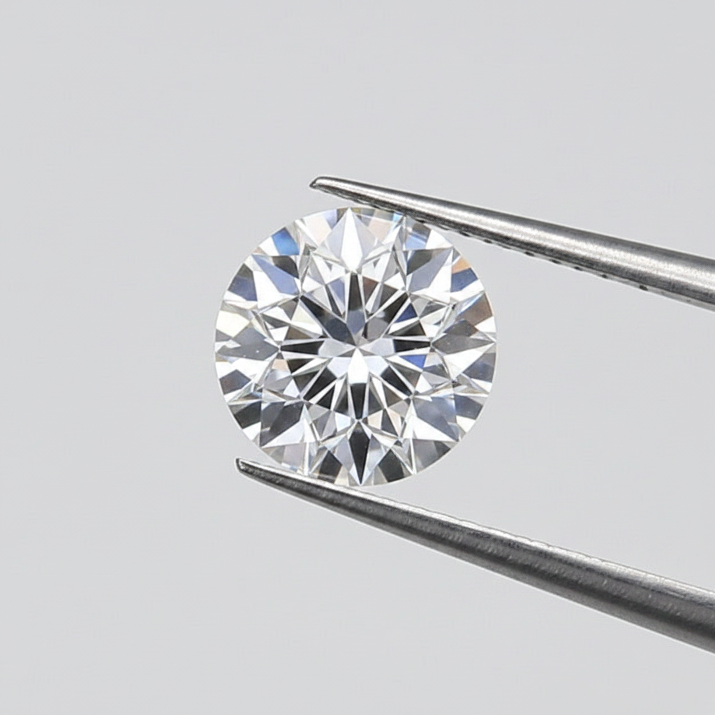1,50 karaat ronde lab-gegroeide diamant, VS1/D