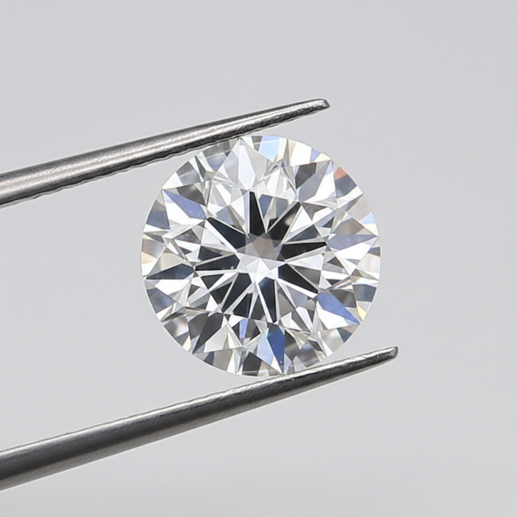 1,50 karaat ronde lab-gegroeide diamant, VS1/D