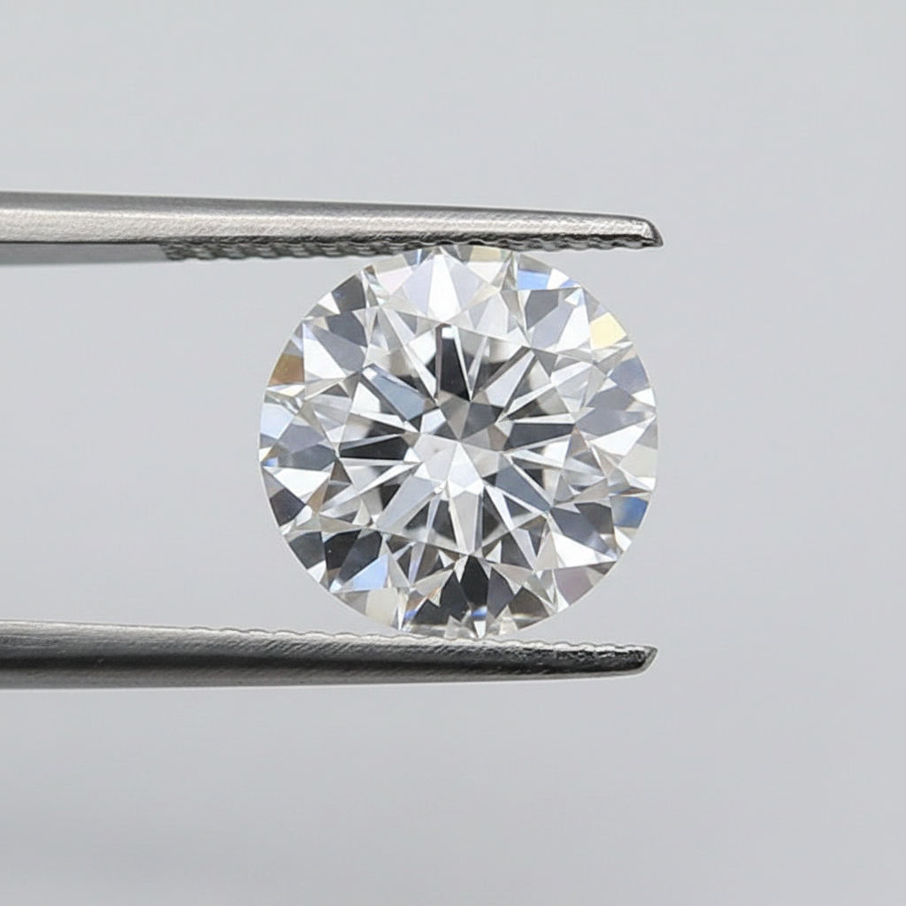 1,50 karaat ronde lab-gegroeide diamant, VS1/D