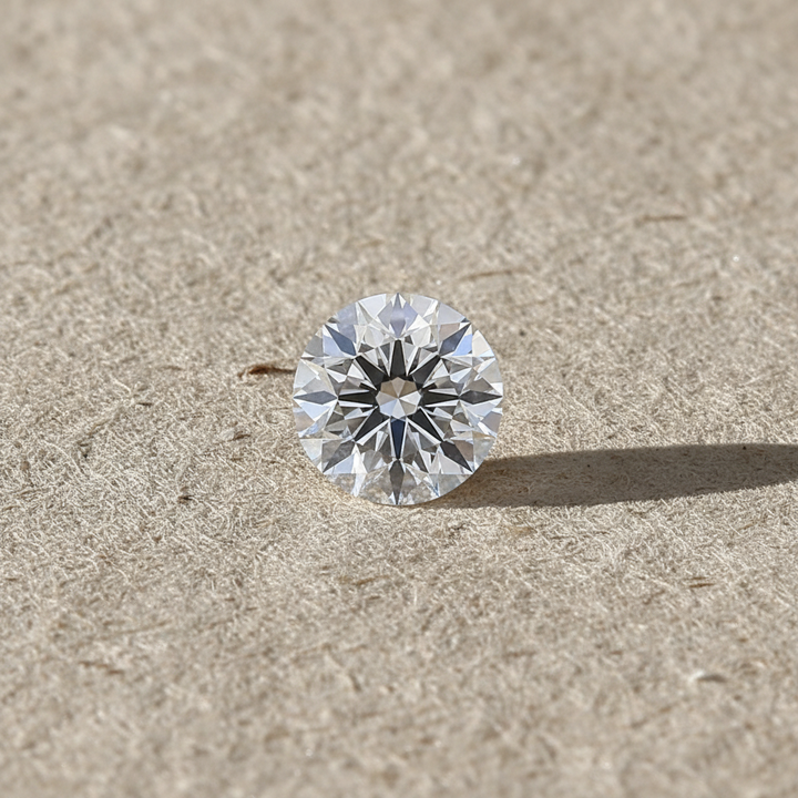 1,50 karaat ronde lab-gegroeide diamant, VS1/D