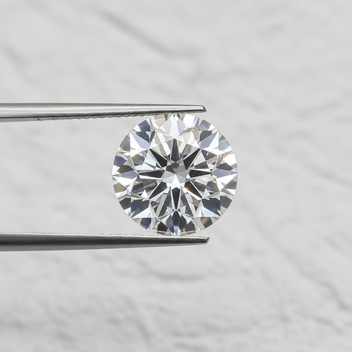 1,50 karaat ronde lab-gegroeide diamant, VS1/D