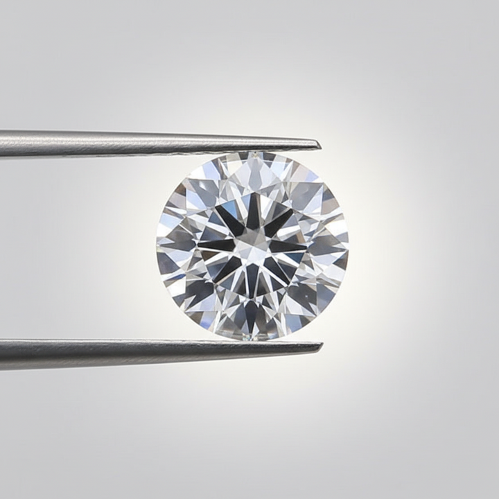 1,50 karaat ronde lab-gegroeide diamant, VS1/E
