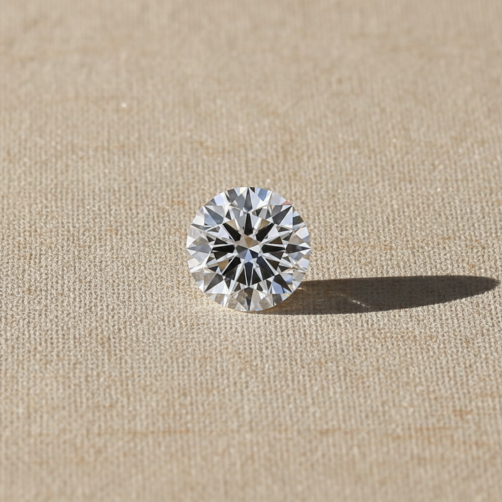 1,50 karaat ronde lab-gegroeide diamant, VS1/E