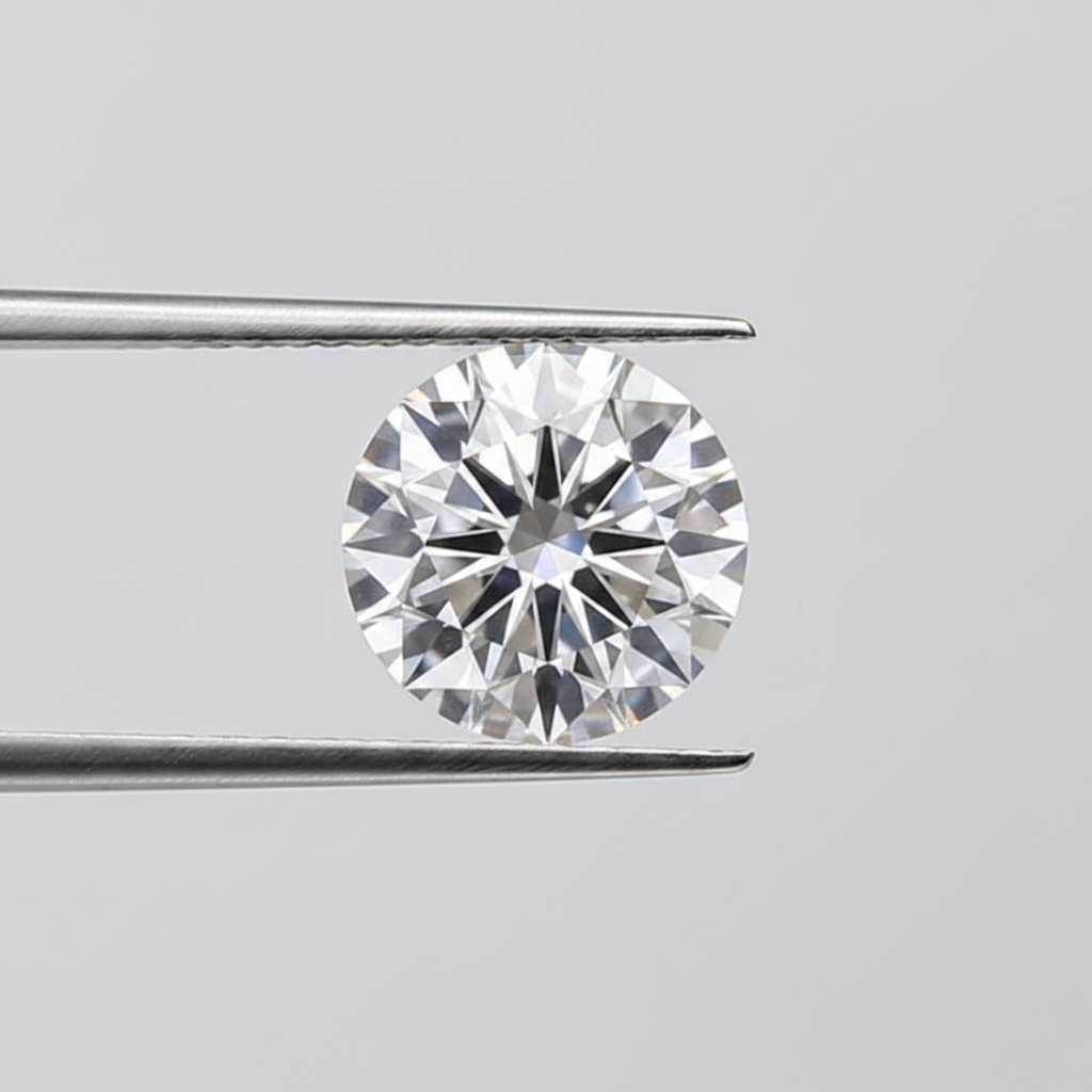1,50 karaat ronde lab-gegroeide diamant, VS1/E