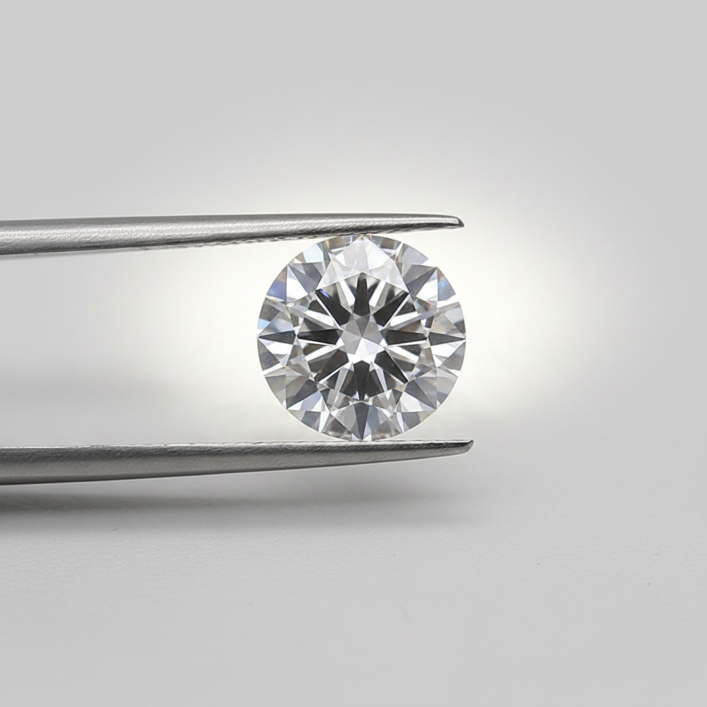 1,50 karaat ronde lab-gegroeide diamant, VS1/E