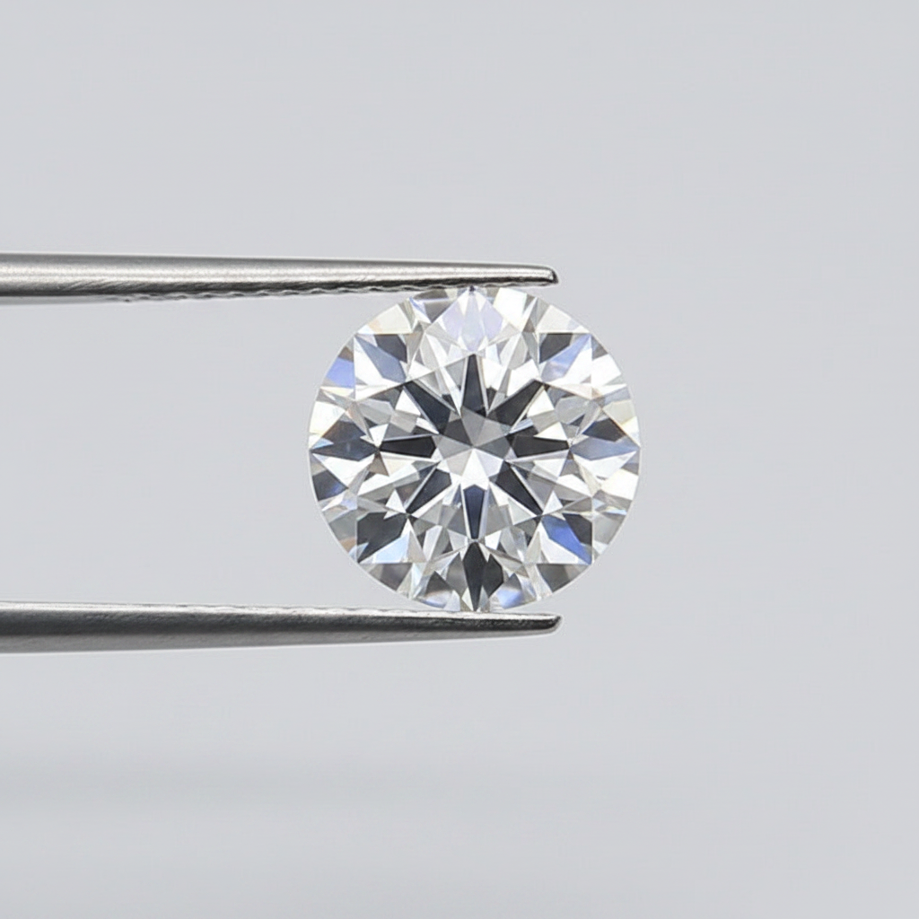 1,50 karaat ronde lab-gegroeide diamant, VS1/E