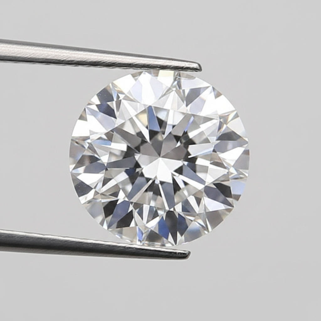 1,50 karaat ronde lab-gegroeide diamant, VS1/E
