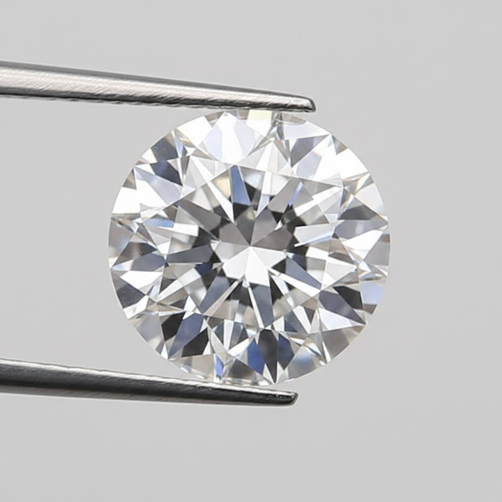 1,50 karaat ronde lab-gegroeide diamant, VS1/E