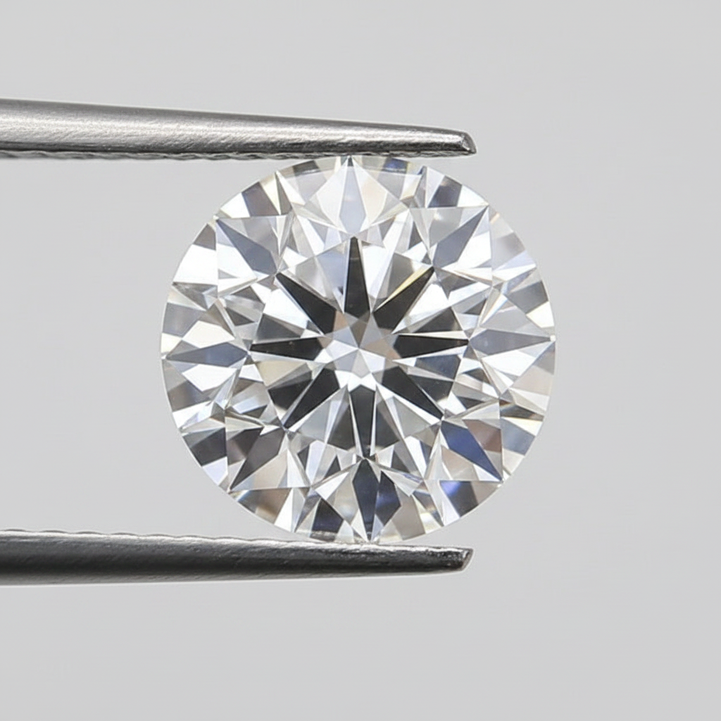 1,50 karaat ronde lab-gegroeide diamant, VS1/E