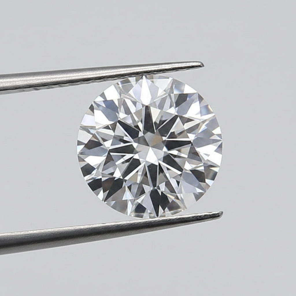 1,50 karaat ronde lab-gegroeide diamant, VS1/F