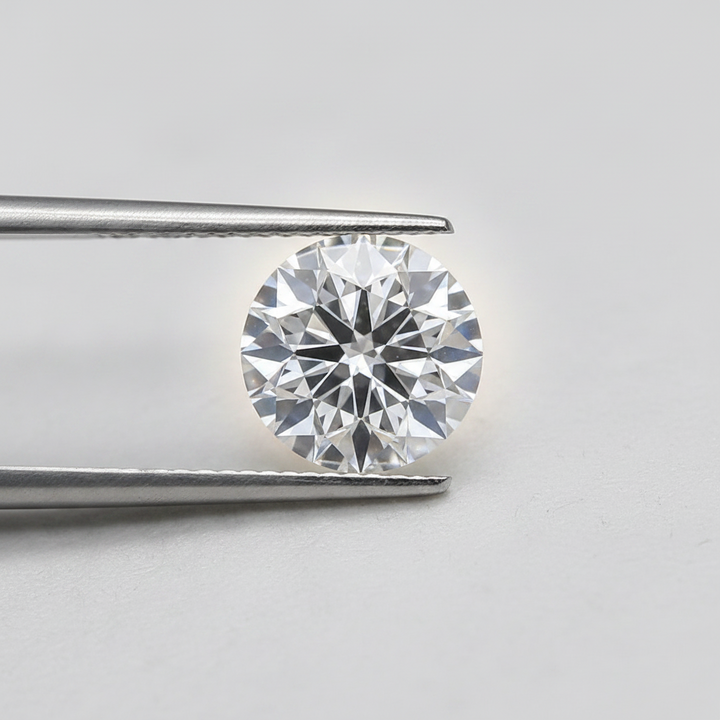 1,50 karaat ronde lab-gegroeide diamant, VS2/D