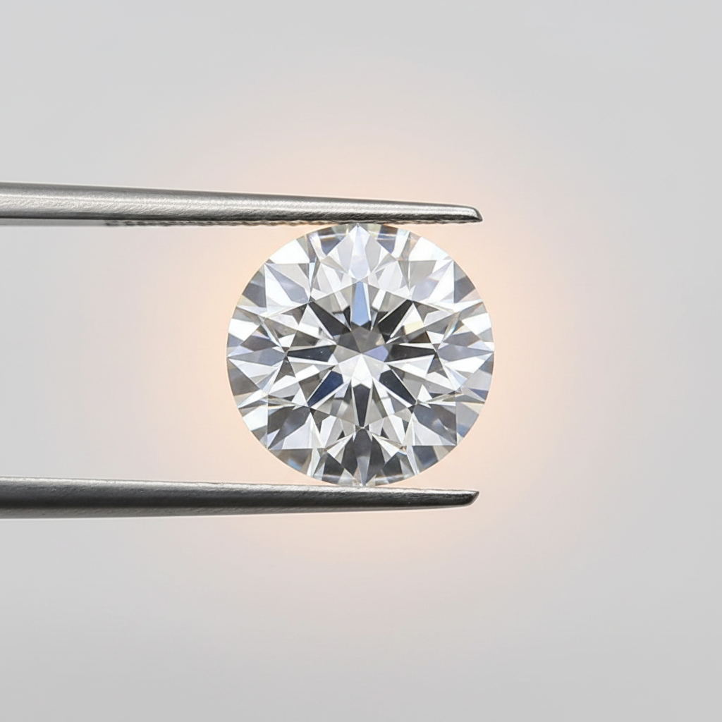 1,50 karaat ronde lab-gegroeide diamant, VS2/E