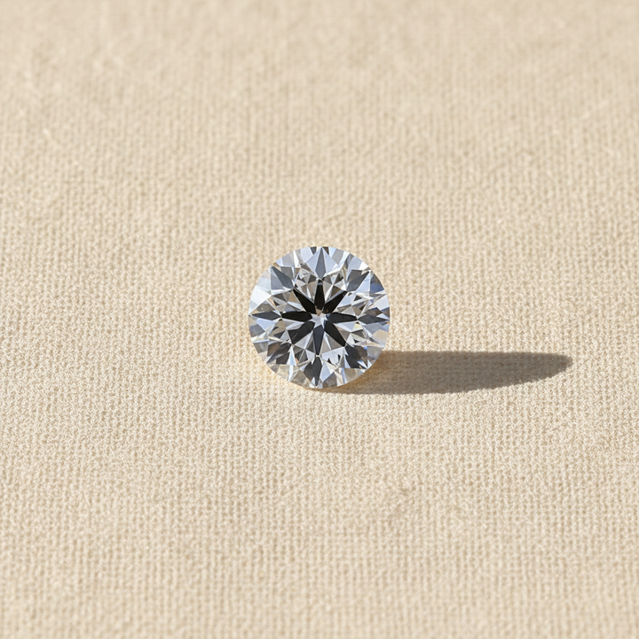 1,50 karaat ronde lab-gegroeide diamant, VS2/F