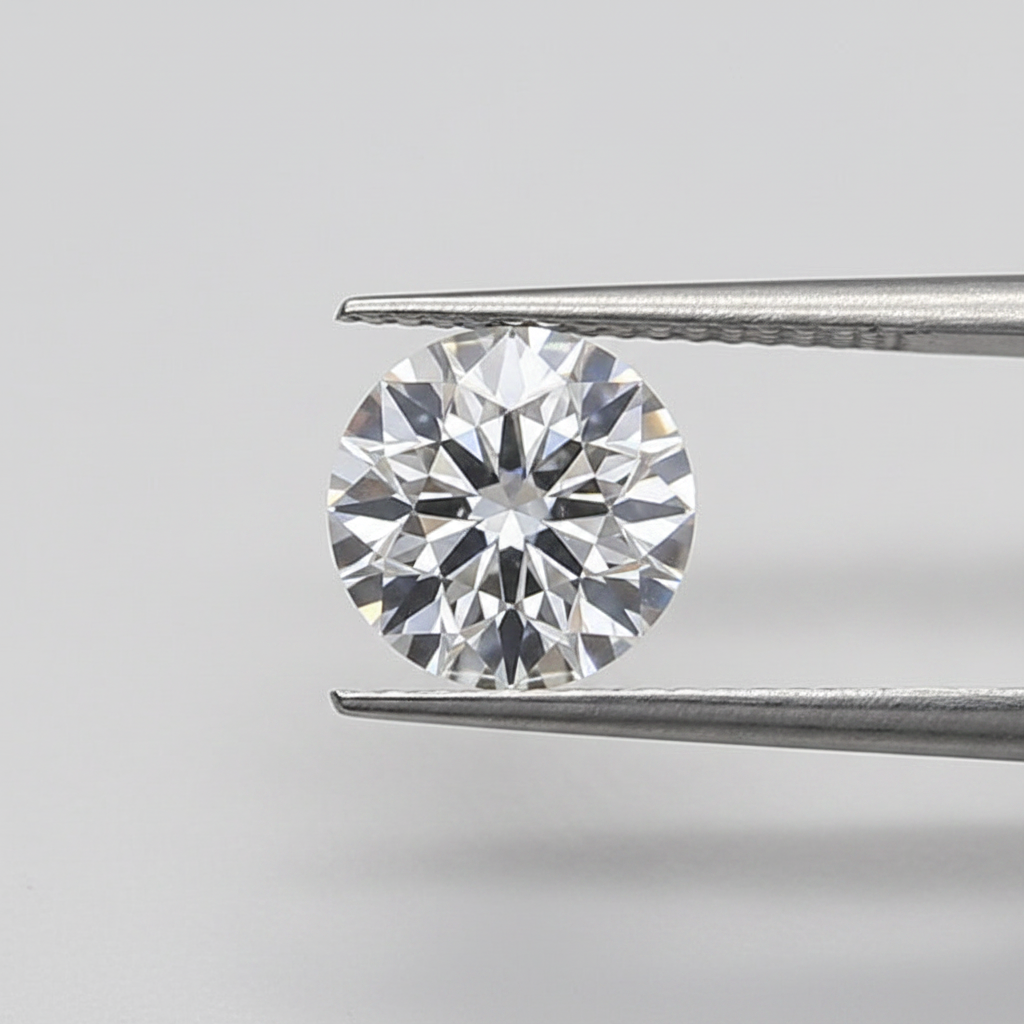 1,50 karaat ronde lab-gegroeide diamant, VS2/F