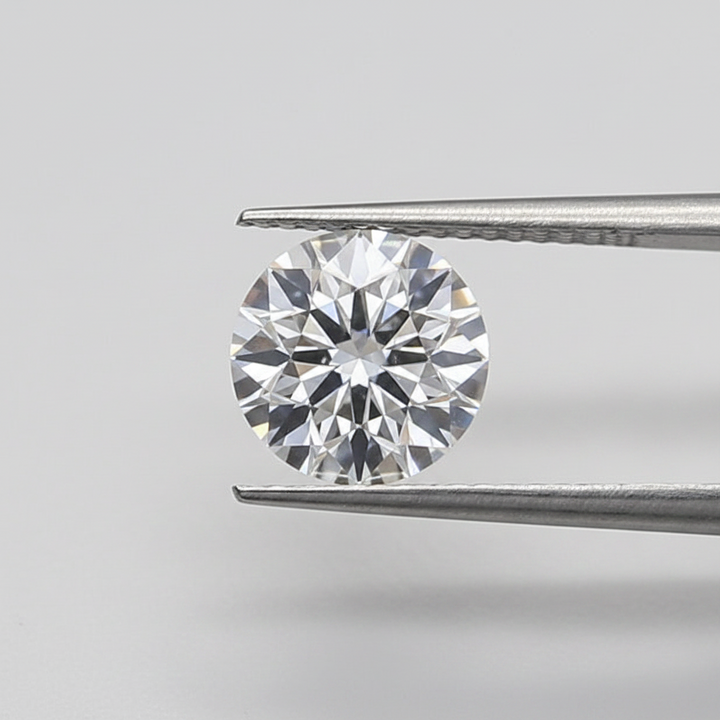 1,50 karaat ronde lab-gegroeide diamant, VS2/F