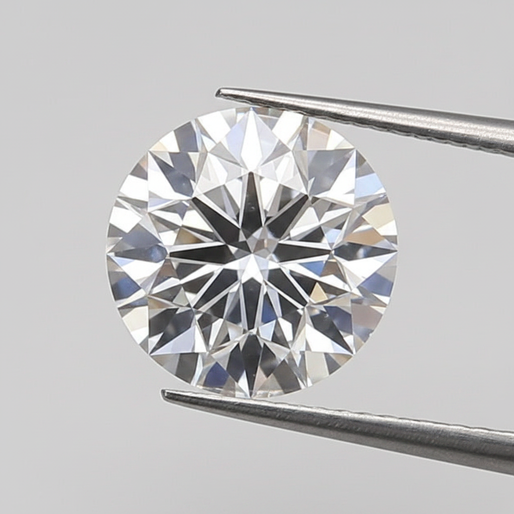 1,50 karaat ronde lab-gegroeide diamant, VS2/F
