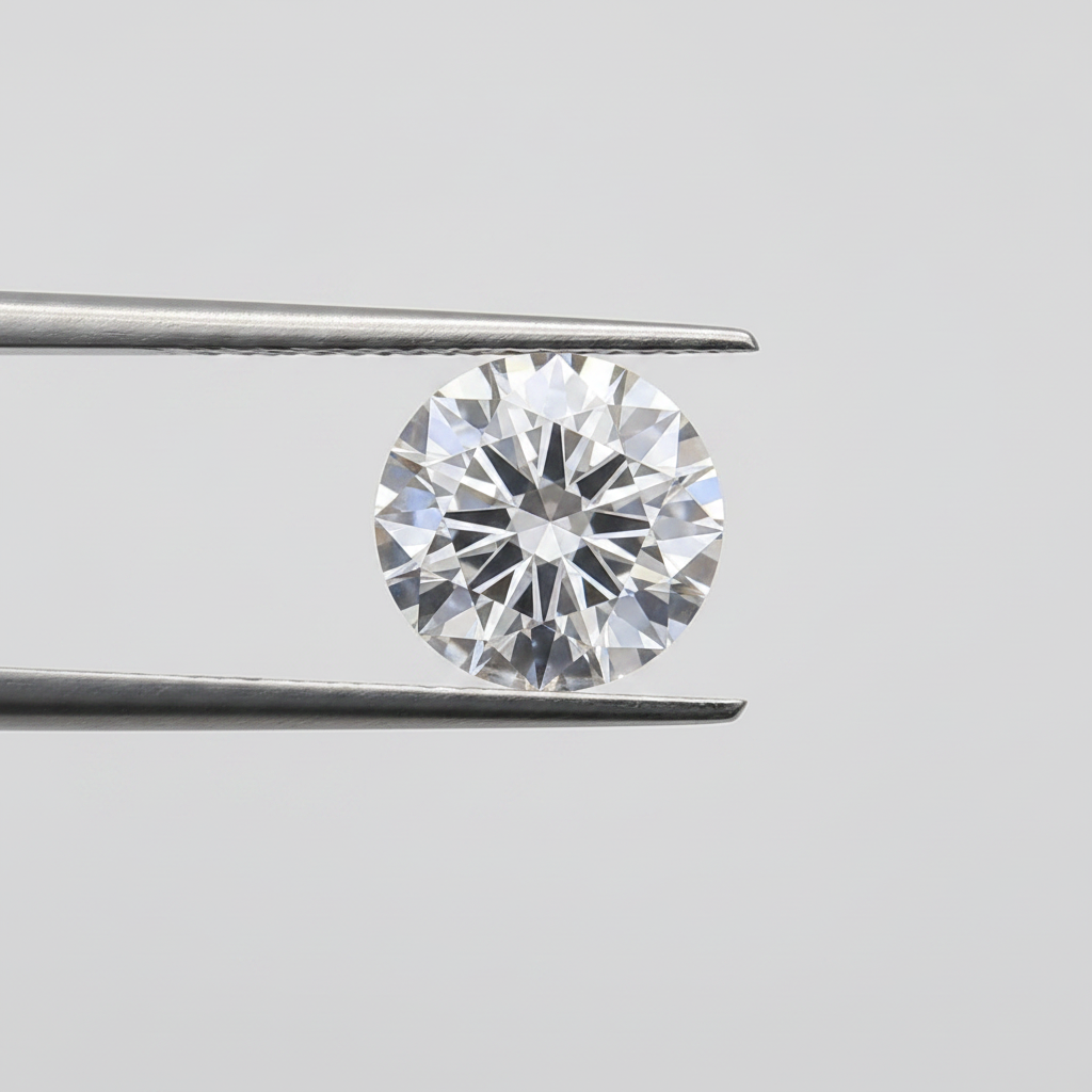 1,50 karaat ronde lab-gegroeide diamant, VVS1/D