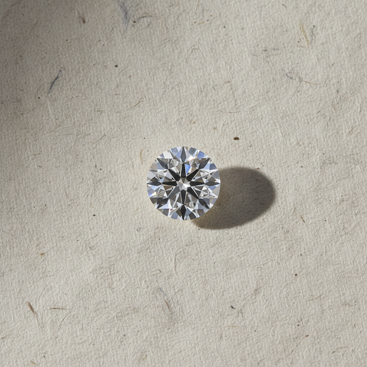 1,50 karaat ronde lab-gegroeide diamant, VVS1/D