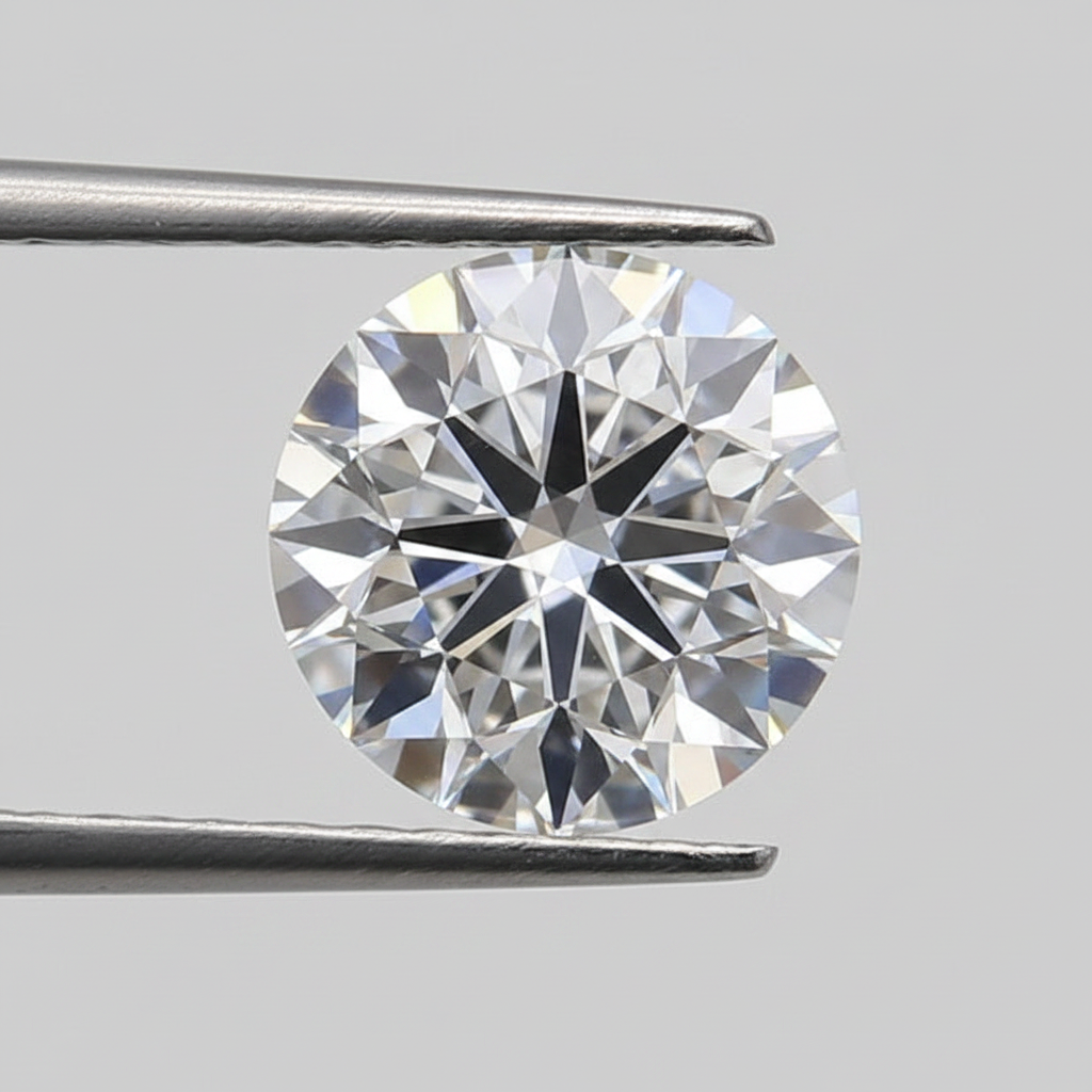 1,50 karaat ronde lab-gegroeide diamant, VVS1/D