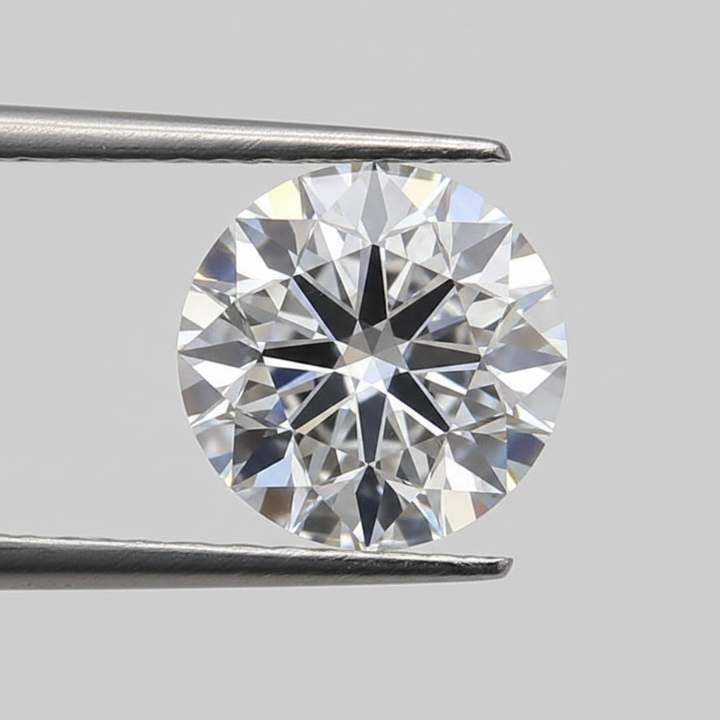1,50 karaat ronde lab-gegroeide diamant, VVS1/D