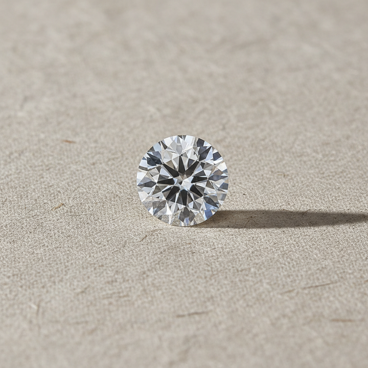 1,50 karaat ronde lab-gegroeide diamant, VVS1/D