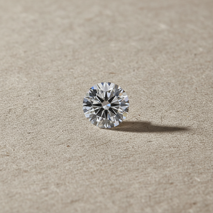 Diamante coltivato in laboratorio rotondo da 1,50 carati, VVS2/D