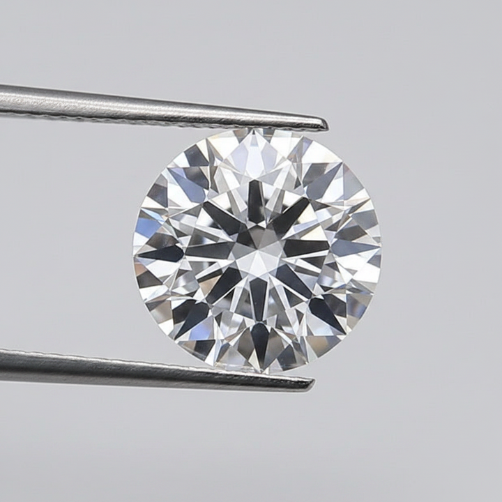 Diamante coltivato in laboratorio rotondo da 1,50 carati, VVS2/D