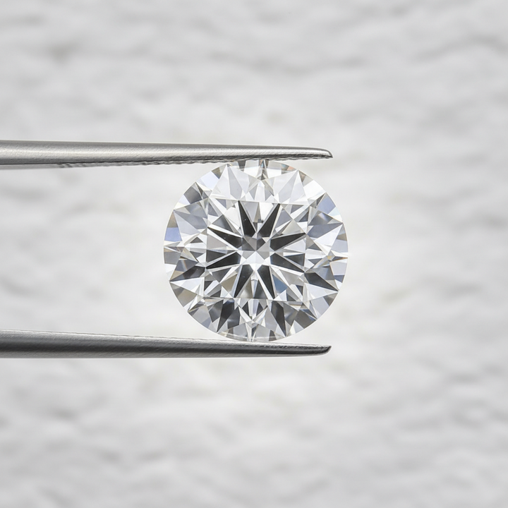 1,50 karaat ronde lab-gegroeide diamant, VVS2/F