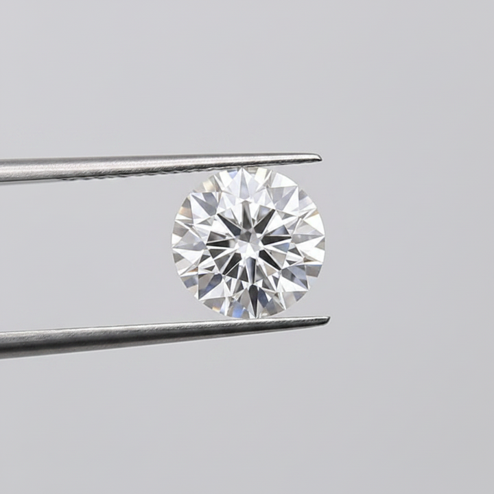 1,50 karaat ronde lab-gegroeide diamant, VVS2/F