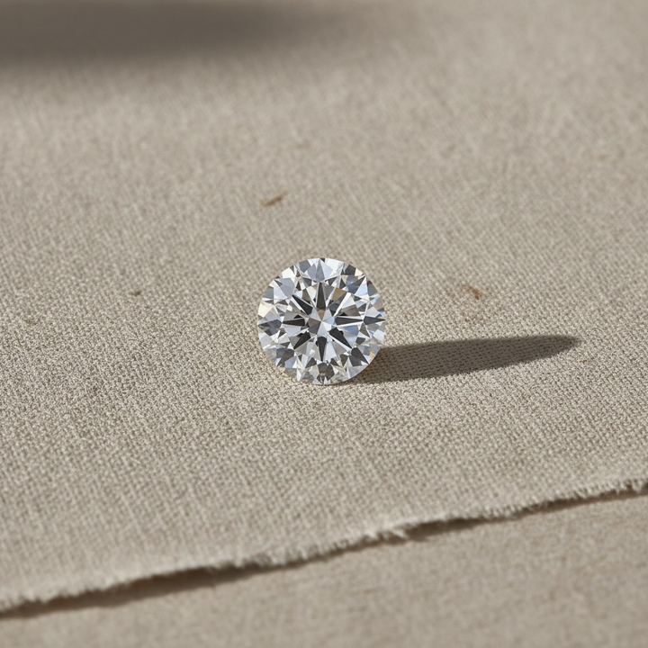 1,50 karaat ronde lab-gegroeide diamant, VVS2/F