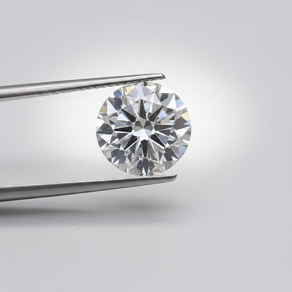 1,50 karaat ronde lab-gegroeide diamant, VVS2/F