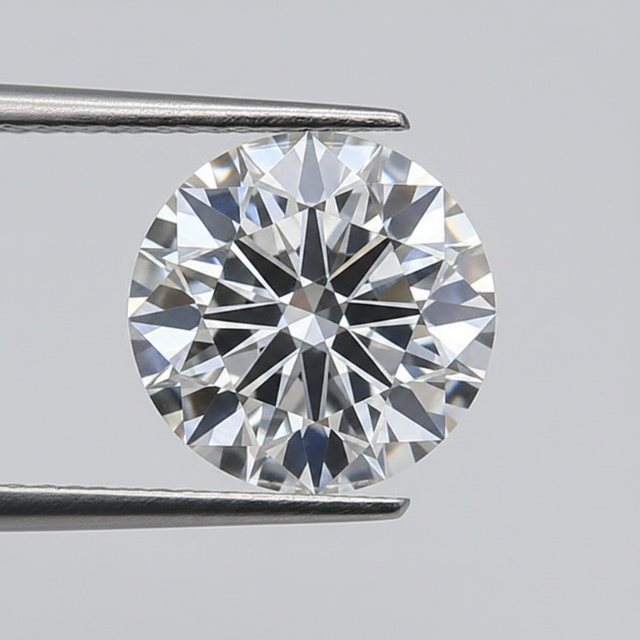 1,50 karaat ronde lab-gegroeide diamant, VVS2/F