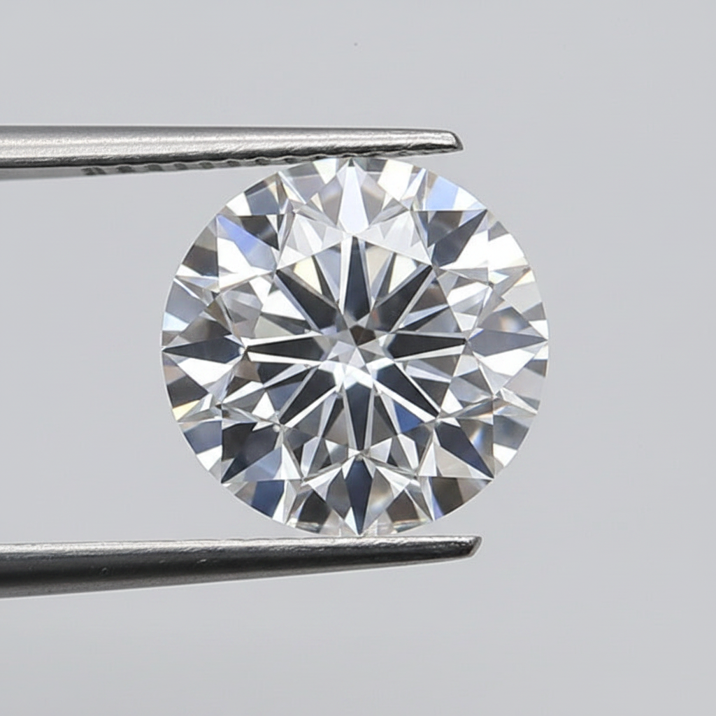 1,50 karaat ronde lab-gegroeide diamant, VVS2/F