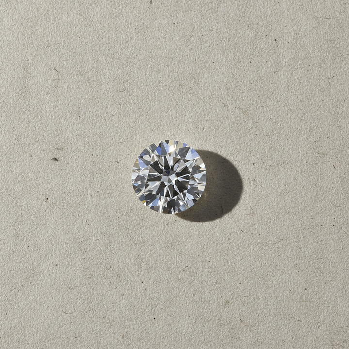 1,50 karaat ronde lab-gegroeide diamant, VVS2/F