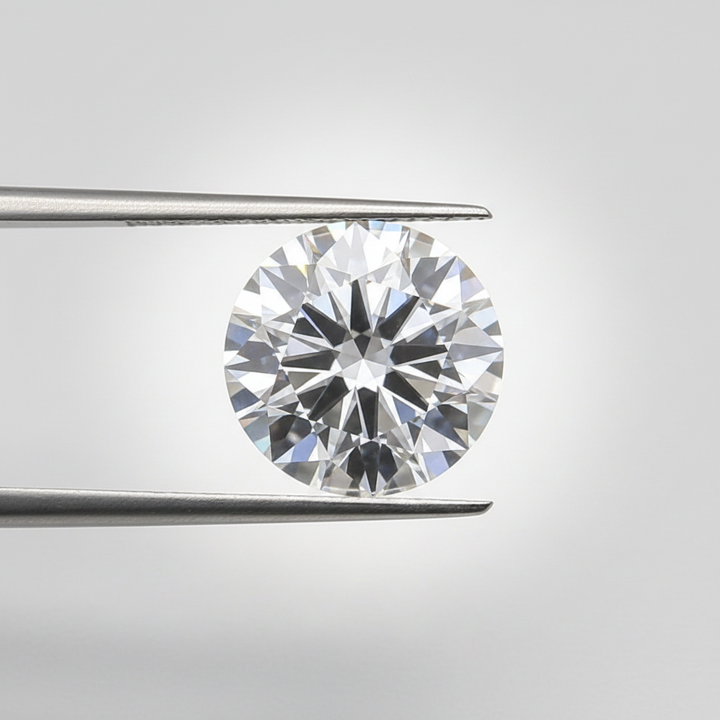 1,50 karaat ronde lab-gegroeide diamant, VVS2/F