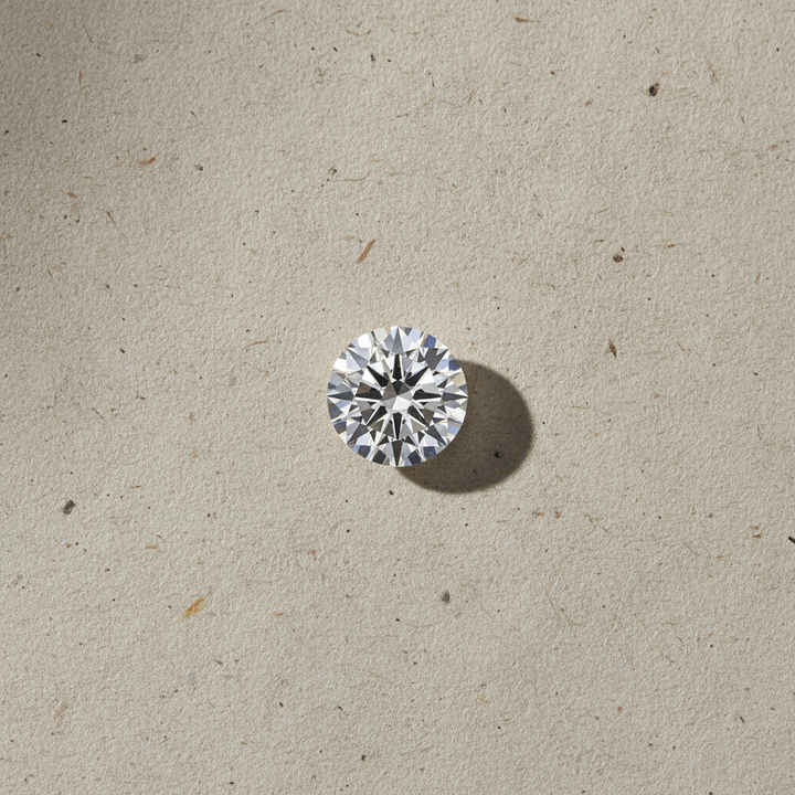 Diamante redondo cultivado em laboratório de 1,50 quilates, VVS2/G