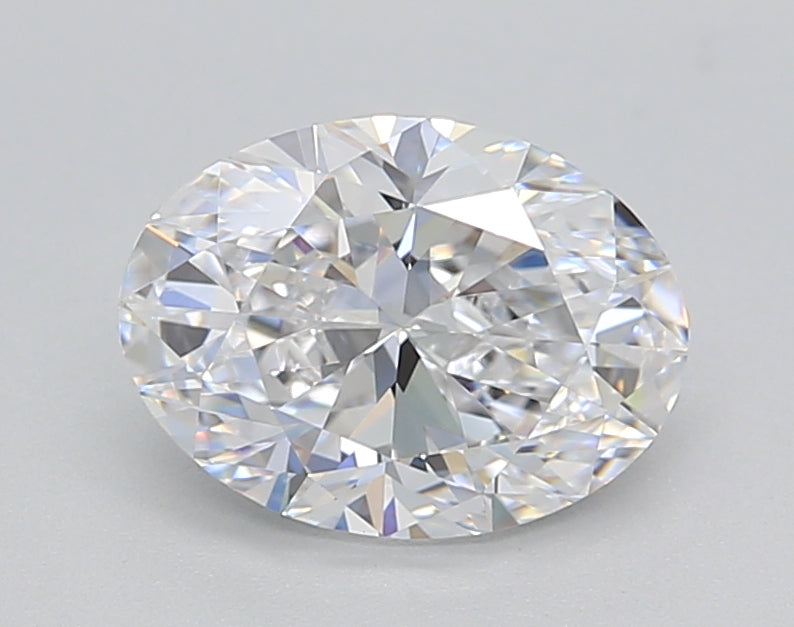 1.50 ct IGI Certified Oval Cut HPHT Lab-Grown Diamond, D Color, VVS2 Clarity