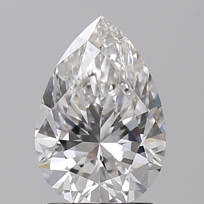 1.51 CT Pear Cut CVD Lab Grown Diamond, F Color, VS1 Clarity