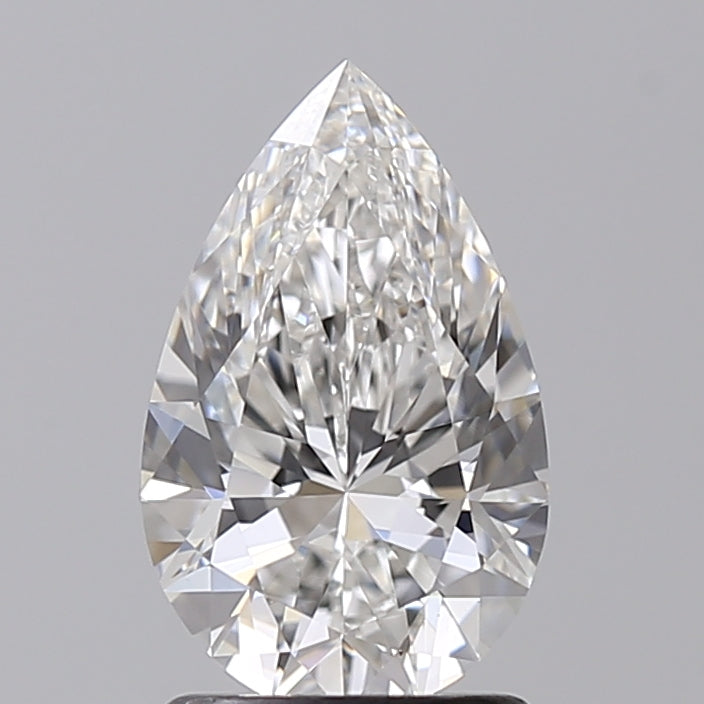 1.51 CT Pear Cut CVD Lab Grown Diamond, F Color, VS1 Clarity